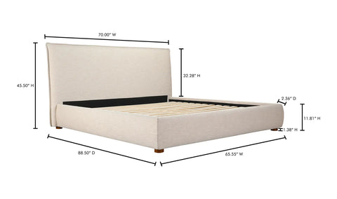 Luzon Queen Bed Wheat