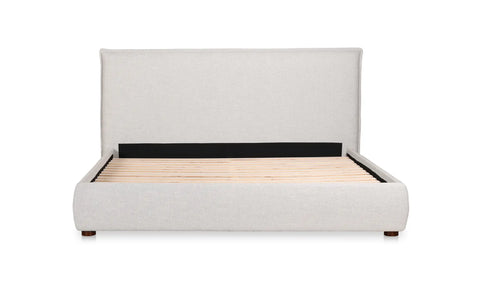 Luzon Queen Bed Light Grey