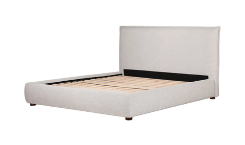 Luzon Queen Bed Light Grey