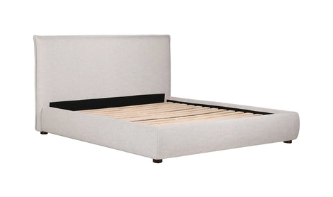 Luzon Queen Bed Light Grey