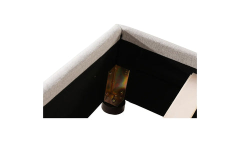 Luzon Queen Bed Light Grey