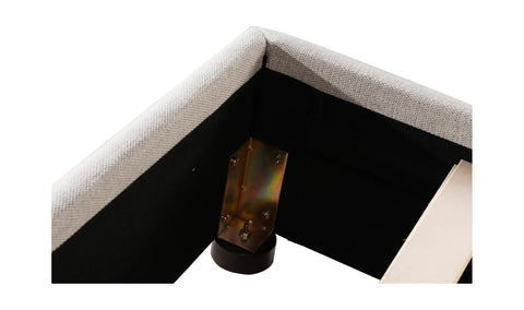 Luzon King Bed Light Grey