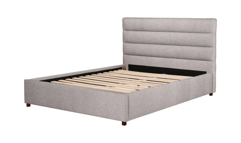 Takio Queen Bed Light Grey