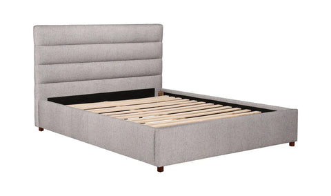Takio Queen Bed Light Grey