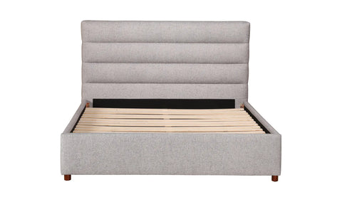 Takio Queen Bed Light Grey