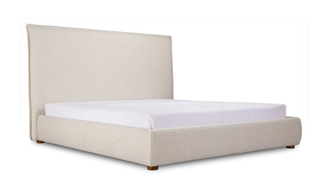 Luzon Queen Bed Tall Headboard Wheat