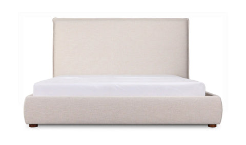 Luzon Queen Bed Tall Headboard Wheat