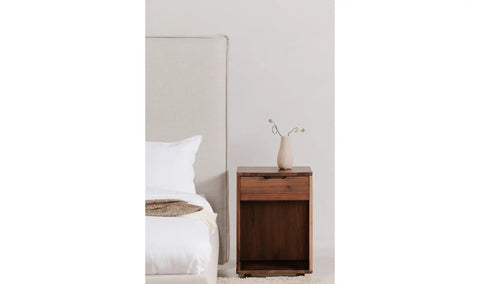 Luzon King Bed Tall Headboard Wheat