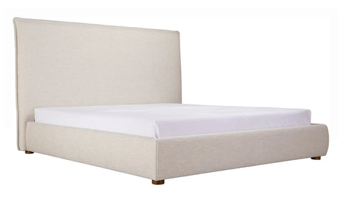Luzon King Bed Tall Headboard Wheat