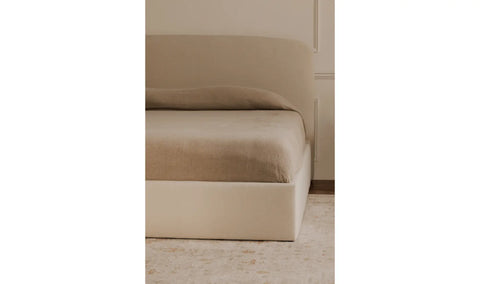Joan Queen Storage Bed Cream