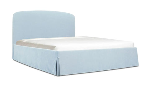 Joan Queen Storage Bed Light Blue