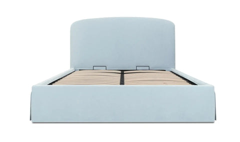 Joan Queen Storage Bed Light Blue