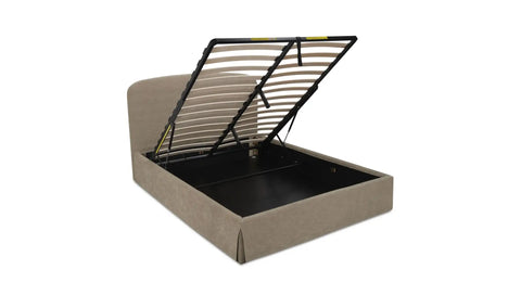 Joan King Storage Bed Light Taupe