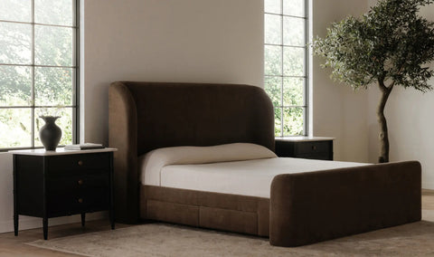 Sophia Queen Storage Bed Brown