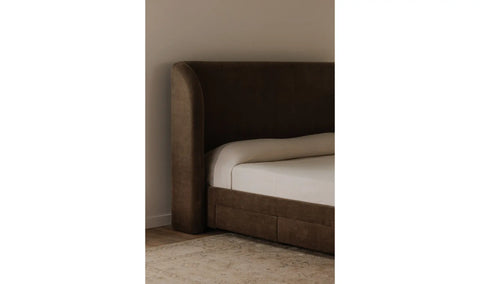 Sophia King Storage Bed Brown