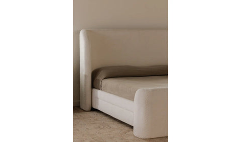 Sophia King Storage Bed Cream