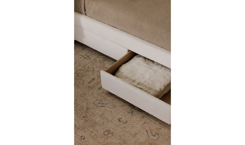 Sophia Queen Storage Bed Cream