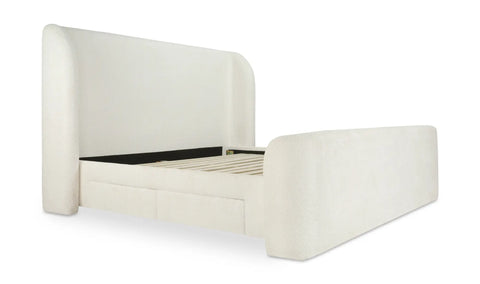 Sophia Queen Storage Bed Cream
