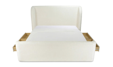 Sophia King Storage Bed Cream
