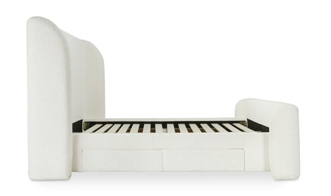 Sophia Queen Storage Bed Cream