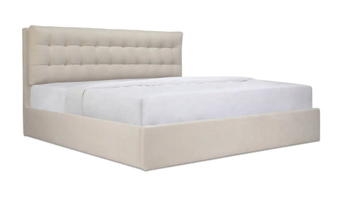 Sebastion King Storage Bed Cream