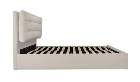 Sebastion King Storage Bed Cream