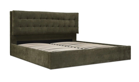 Sebastion King Storage Bed Green