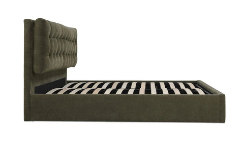 Sebastion King Storage Bed Green