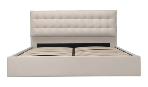 Sebastion Queen Storage Bed Cream