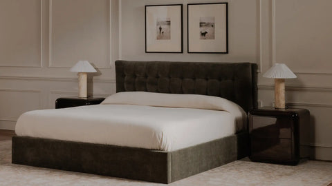 Sebastion Queen Storage Bed Green