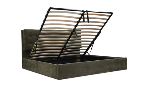 Sebastion Queen Storage Bed Green