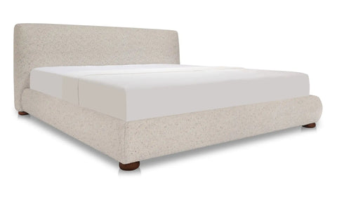 Beau King Storage Bed Speckled Light Grey