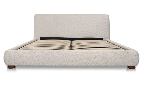 Beau King Storage Bed Speckled Light Grey