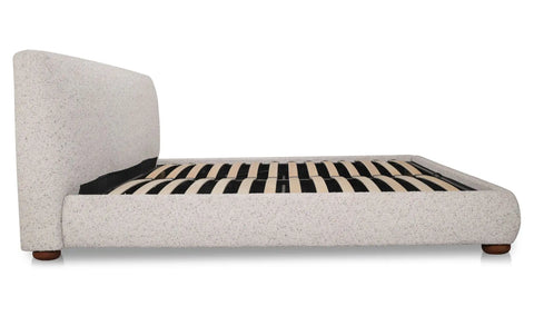 Beau King Storage Bed Speckled Light Grey