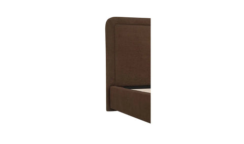 Simon Queen Storage Bed Brown