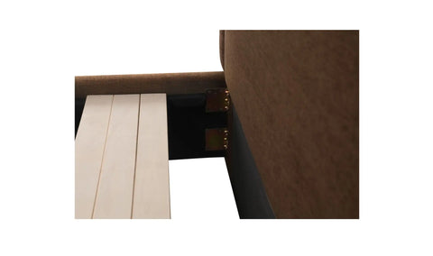 Simon Queen Storage Bed Brown