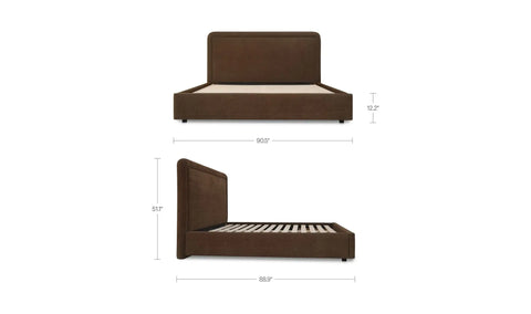 Simon King Storage Bed Brown
