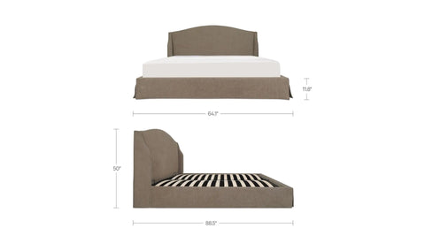 Weston Queen Storage Bed Brown