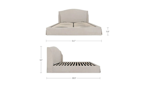 Weston Queen Storage Bed Cream