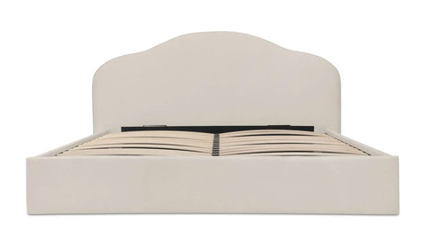 Maggie King Storage Bed Cream