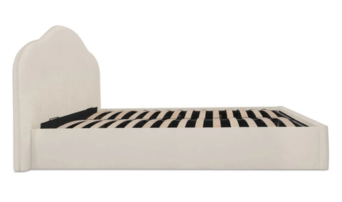 Maggie King Storage Bed Cream
