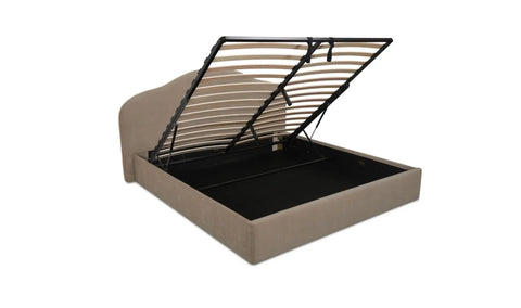 Maggie King Storage Bed Taupe