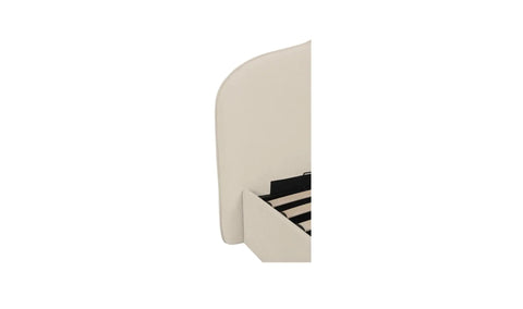 Maggie Queen Storage Bed Cream