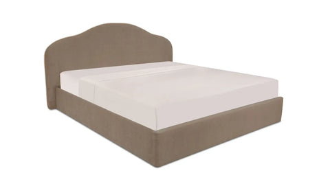 Maggie Queen Storage Bed Taupe