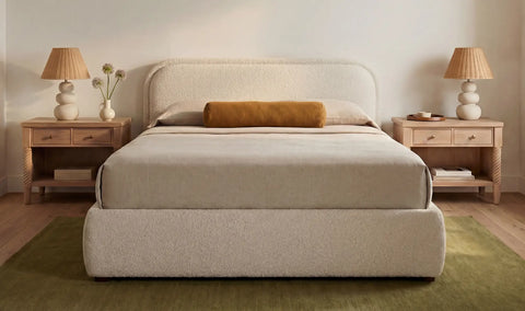 Colin King Storage Bed Oatmeal