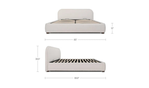 Colin King Storage Bed Oatmeal