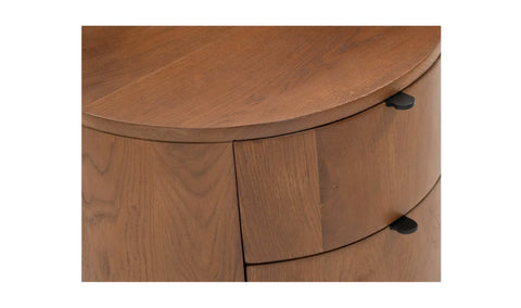 Theo 2 Drawer Nightstand Brown