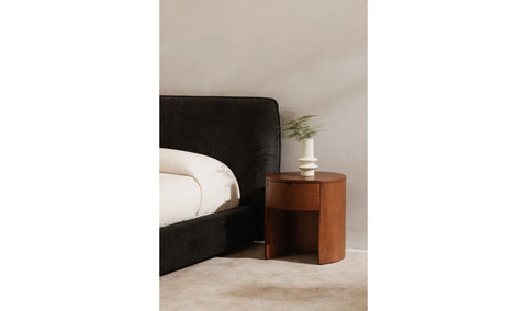 Theo 1 Drawer Nightstand Brown