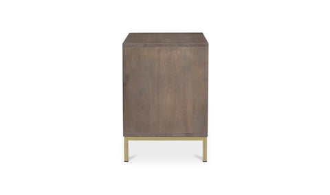 Corolla Nightstand Light Grey