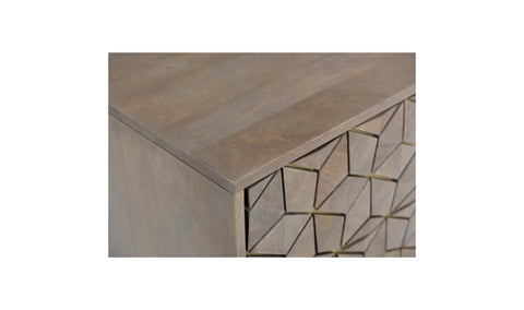 Corolla Nightstand Light Grey